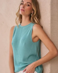 Polin et moi Punto|Camisetas Y Tops*Top Punto Elise Turquesa