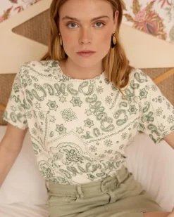 Polin et moi Punto|Camisetas Y Tops*Top punto estampado Idalia Kaki
