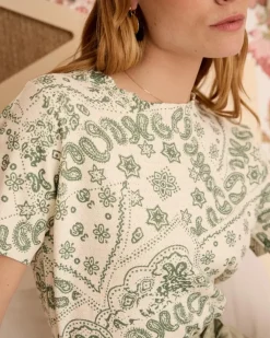 Polin et moi Punto|Camisetas Y Tops*Top punto estampado Idalia Kaki