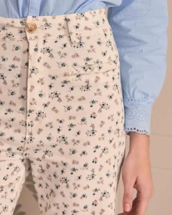 Polin et moi Pantalones*Vaquero Flores Ada Crudo