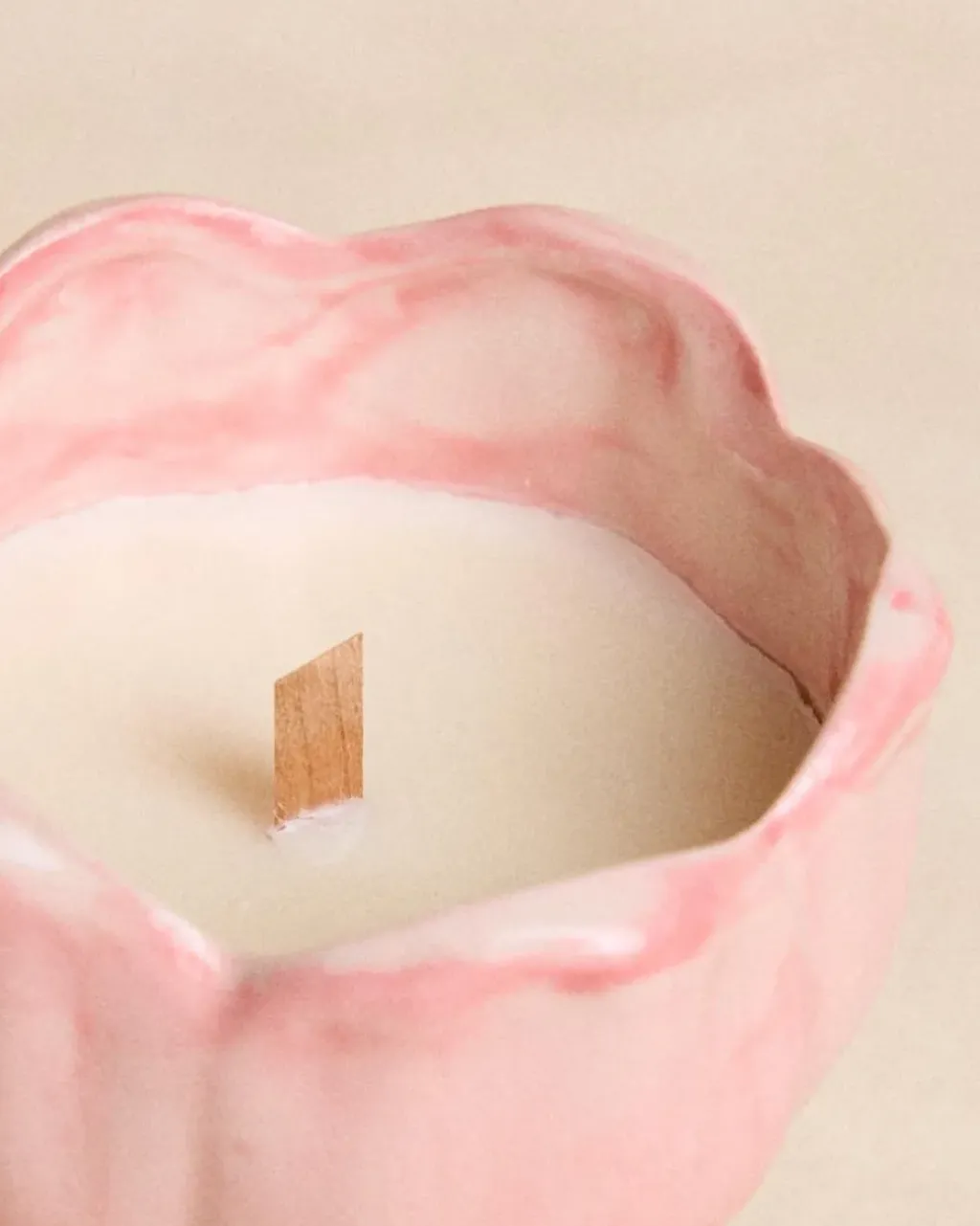Polin et moi Home*Vela Aromática Cerámica Tulipán Rosa
