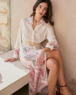 Polin et moi Maternidad|Vestidos Y Monos*Vestido Camisero Basilia Crudo