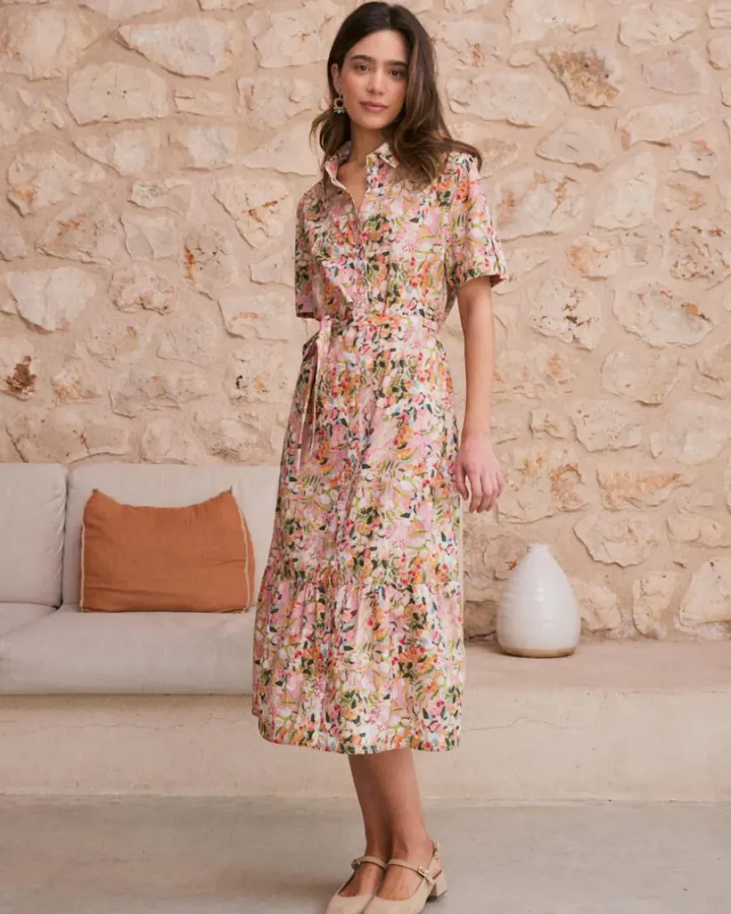 Polin et moi Vestidos Y Monos*Vestido Camisero Caetana Rosa