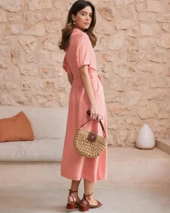 Polin et moi Maternidad|Vestidos Y Monos*Vestido Camisero coral