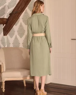 Polin et moi Maternidad|Vestidos Y Monos*Vestido camisero Devon Eucalipto