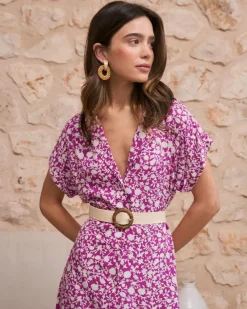 Polin et moi Maternidad|Vestidos Y Monos*Vestido Camisero Romelia buganvilla