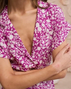 Polin et moi Maternidad|Vestidos Y Monos*Vestido Camisero Romelia buganvilla
