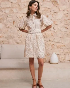 Polin et moi Vestidos Y Monos*Vestido Cinturón Abi BEIGE