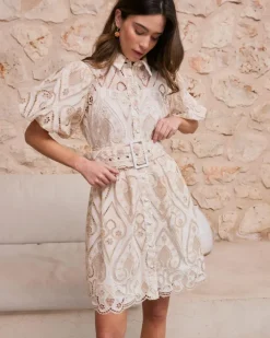 Polin et moi Vestidos Y Monos*Vestido Cinturón Abi BEIGE