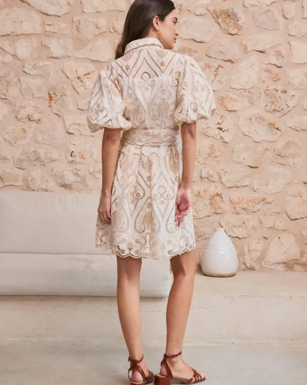 Polin et moi Vestidos Y Monos*Vestido Cinturón Abi BEIGE