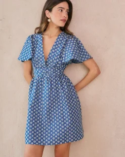 Polin et moi Vestidos Y Monos*Vestido Corto Bordado Naya DENIM