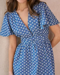 Polin et moi Vestidos Y Monos*Vestido Corto Bordado Naya DENIM