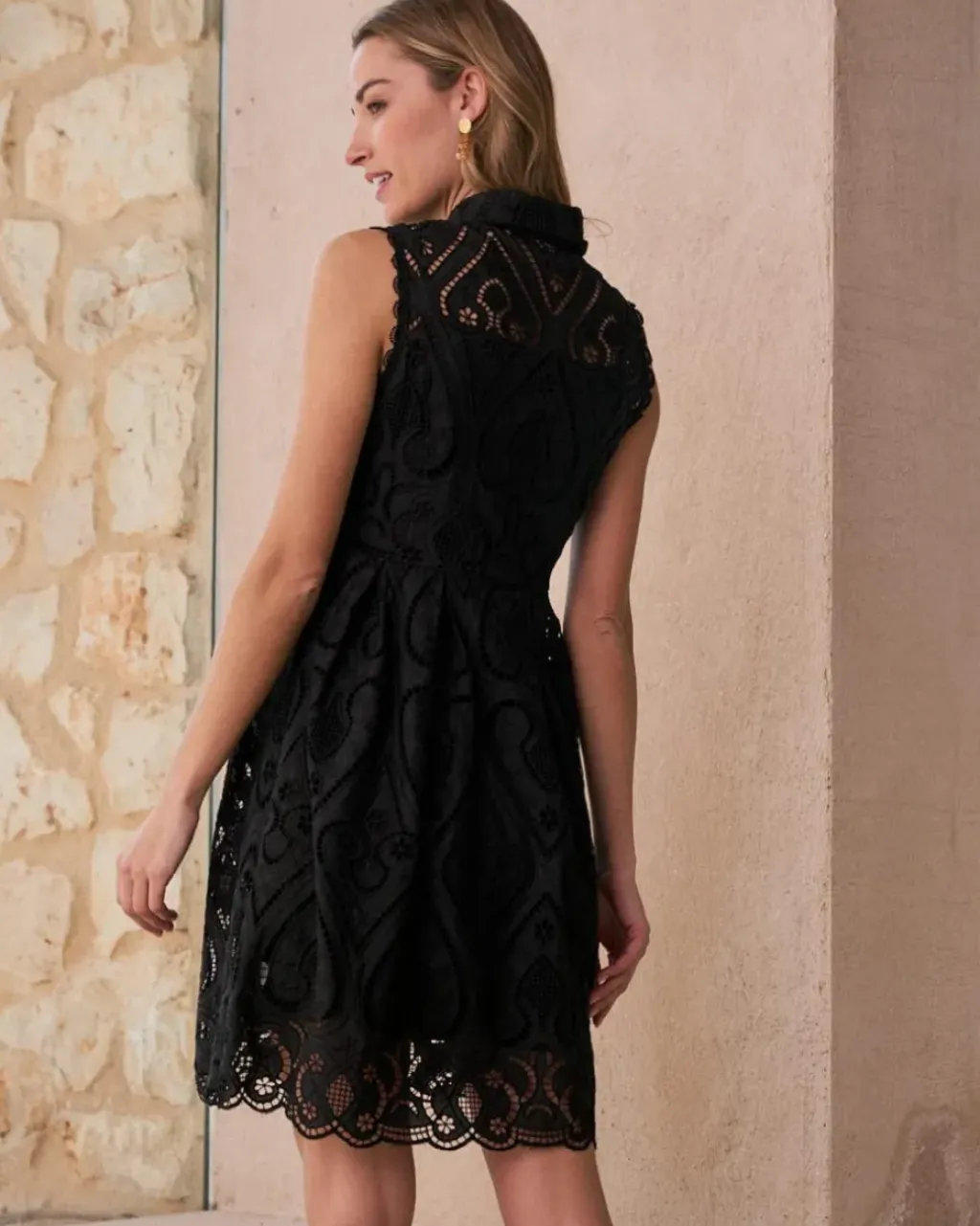 Polin et moi Vestidos Y Monos*Vestido Corto Bordados Uri negro