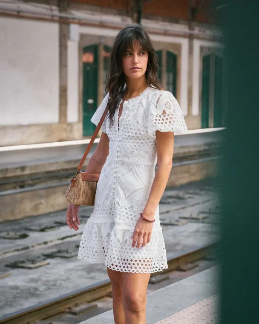 Polin et moi Vestidos Y Monos*Vestido Encaje Leia blanco
