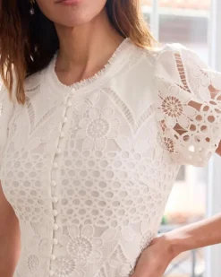 Polin et moi Vestidos Y Monos*Vestido Encaje Leia blanco