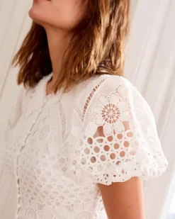 Polin et moi Vestidos Y Monos*Vestido Encaje Leia blanco