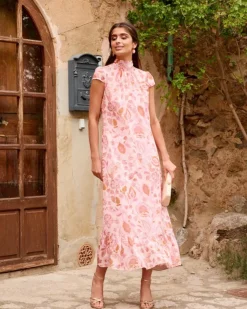 Polin et moi Maternidad*Vestido Estampado Amira ROSA