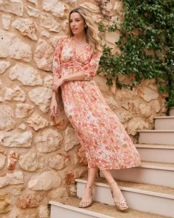 Polin et moi Maternidad|Vestidos Y Monos*Vestido Estampado Uliana melocoton