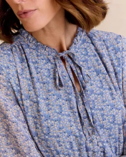 Polin et moi Maternidad|Vestidos Y Monos*Vestido Flores Azula Celeste