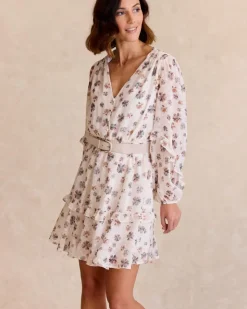 Polin et moi Vestidos Y Monos*Vestido Flores Thais Crudo