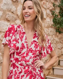 Polin et moi Vestidos Y Monos*Vestido Largo Rosalía Frambuesa