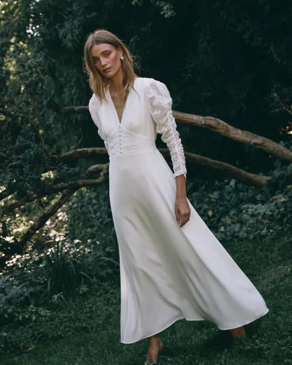 Polin et moi Novia*Vestido Novia Silvina blanco