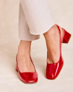 Polin et moi Zapatos De Tacón*Zapato Destalonado Lulu Rojo