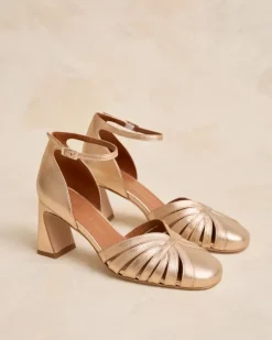 Polin et moi Zapatos De Tacón*Zapato Tacón Platonia Oro