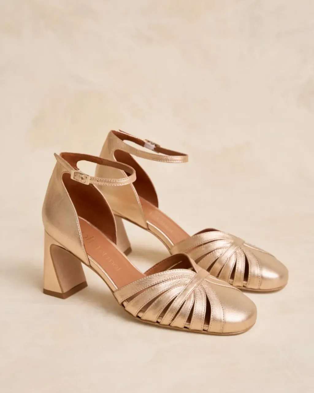 Polin et moi Zapatos De Tacón*Zapato Tacón Platonia Oro
