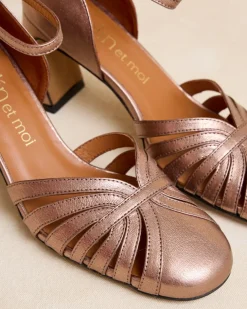 Polin et moi Novia|Zapatos De Tacón*Zapato Tacón Priscela Bronce