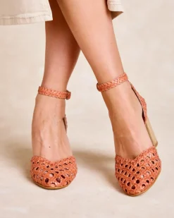 Polin et moi Zapatos De Tacón|Trenzados*Zapato Trenzado Calmia NARANJA