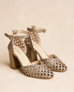 Polin et moi Zapatos De Tacón|Trenzados*Zapato Trenzado Linda Bronce