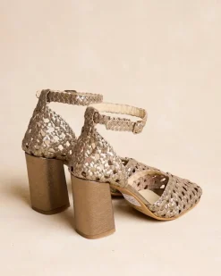 Polin et moi Zapatos De Tacón|Trenzados*Zapato Trenzado Linda Bronce