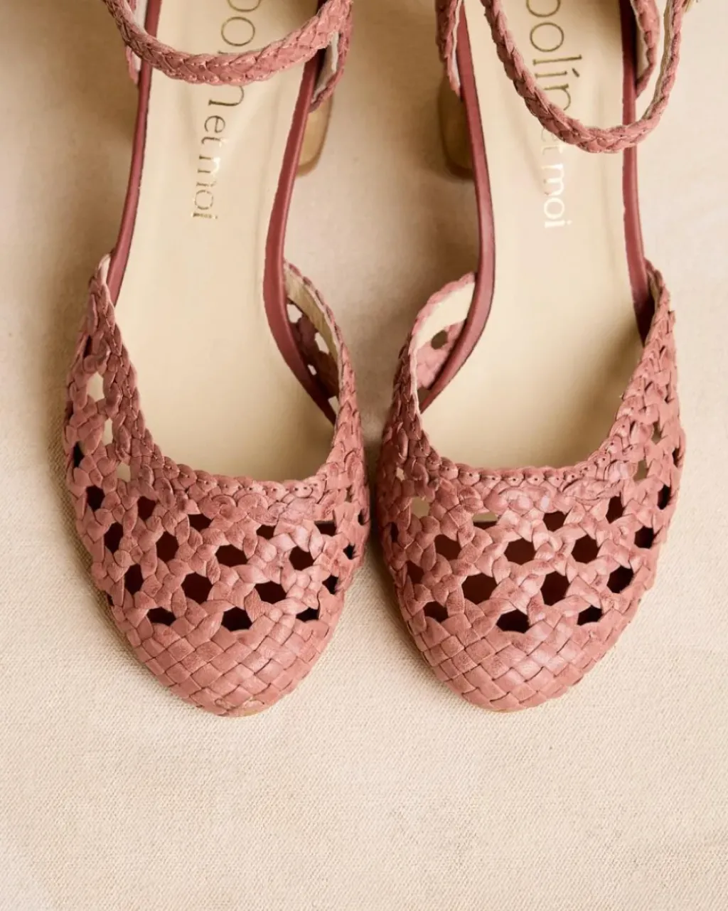 Polin et moi Trenzados|Zapatos De Tacón*Zapato Trenzado Mari Maquillaje